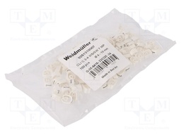 Markers for cables and wires; 4÷10mm; PVC; white; -30÷80°C