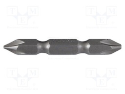 Screwdriver bit; Overall len: 50mm; 10pcs; double-sided
