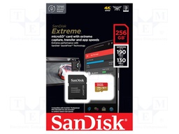 Memory card; Extreme,A2 Specification; microSDXC; 256GB