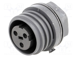 Connector: circular; socket; female; PIN: 3; EXPlora; nickel plated