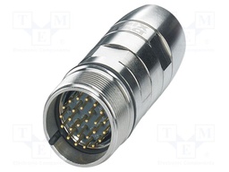 Connector: M27; plug; PIN: 26; IP67; HC; soldering; Type: shielded
