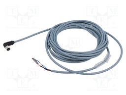 Cable: for sensors/automation; PIN: 3; angled; 5m; M8; 60VDC; 60VAC