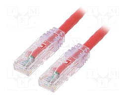 Patch cord; TX6™ PLUS,U/UTP; 6; stranded; Cu; LSZH; red; Len: 1m