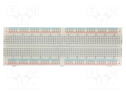 Board: universal; prototyping,solderless; 10x85x214mm; 30V