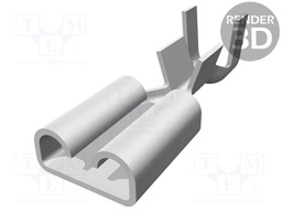 Terminal: flat; 4.8mm; 0.8mm; female; 0.5÷1.5mm2; crimped; straight