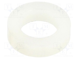 Washer; round; D=9mm; h=2.3mm; polyamide; natural