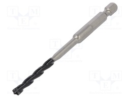 Drill bit; for concrete; Ø: 3/16",5mm; L: 100mm; metal; blister