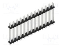 Connector: pin strips; pin header; male; PIN: 64; 2.54mm; THT; 2x32