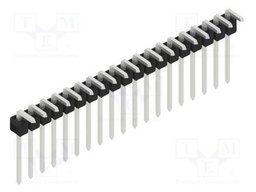 Connector: pin strips; pin header; male; PIN: 19; 2.54mm; THT; 1x19