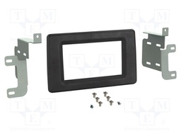 Radio frame; Nissan,Opel,Renault; 2 DIN; black