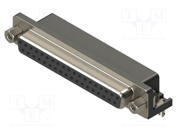 Connector: D-Sub; PIN: 37; socket; female; straight; THT; MHDR
