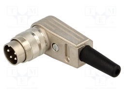 Connector: M16; male; for cable; IP40; plug; soldering; 300V; PIN: 4