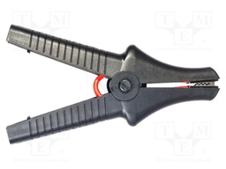 Crocodile clip; 32A; black; max.43mm; 11kV; Type: insulated