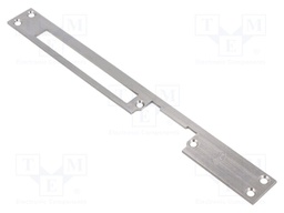 Frontal plate; long,flat; W: 25mm; L: 250mm; Mat: stainless steel