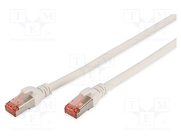 Patch cord; S/FTP; 6; stranded; Cu; LSZH; white; 1m; 27AWG