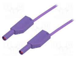 Test lead; PVC; 1m; violet; 16A; 1kV; Cond.cross sec: 0.75mm2