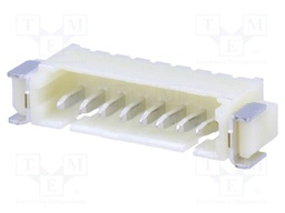 Socket; wire-board; male; 1.25mm; PIN: 8; SMT; 250V; 1A; tinned