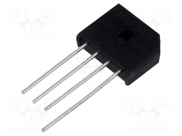 Bridge rectifier: single-phase; 8A; flat; THT