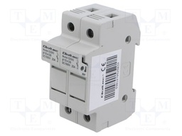 Fuse holder; 10x38mm; for DIN rail mounting; 20A; Poles: 2; 1kVDC