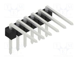 Connector: pin strips; pin header; male; PIN: 6; 2.54mm; THT; 1x6