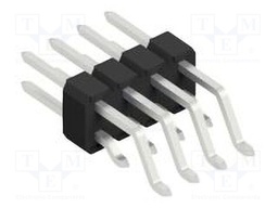 Connector: pin strips; pin header; male; PIN: 8; 2.54mm; SMT; 2x4
