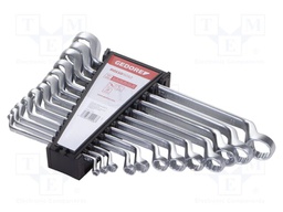 Double-sided,bent; Chrom-vanadium steel; Plating: chromium