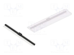Connector: pin strips; pin header; male; PIN: 34; 2.54mm; SMT; 1x34