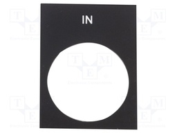 Label; control station