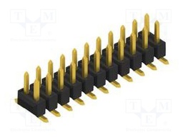 Connector: pin strips; pin header; male; PIN: 22; 2.54mm; SMT; 2x11