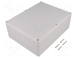 Enclosure: multipurpose; X: 174mm; Y: 224mm; Z: 80mm; ABS; grey; IP65