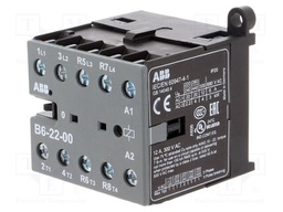 Contactor: 4-pole; NC x2 + NO x2; 220÷240VAC; 6A; DIN,on panel; B6