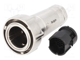 Connector: circular; plug; male; PIN: 32; w/o contacts; for cable