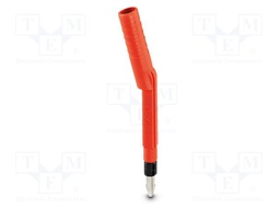 Test socket; PA; L: 53.3mm; ways: 1; W: 6mm; H: 6.5mm; Body: red