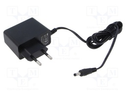Power supply: switching; mains,plug-in; 12VDC; 500mA; 6W; 79%