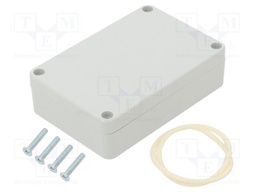 Enclosure: multipurpose; X: 60mm; Y: 90mm; Z: 25mm; ABS; light grey