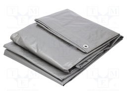 Tarpaulin; L: 20m; Width: 20m; PE; Colour: silver; 110g/m2