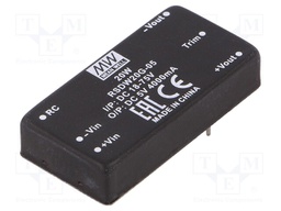 Converter: DC/DC; 20W; Uin: 18÷75V; 5VDC; Iout: 4000mA; 2"x1",DIP
