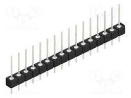 Connector: pin strips; pin header; male; PIN: 16; 2.54mm; THT; 1x16