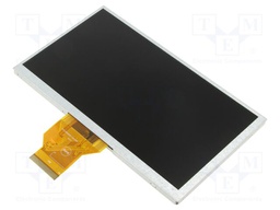 Display: TFT; 7"; 800x480; Illumin: LED; Dim: 165x100x5.7mm; RGB