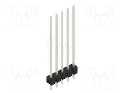 Connector: pin strips; pin header; male; PIN: 5; 2.54mm; THT; 1x5