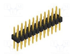 Connector: pin strips; pin header; male; PIN: 24; 2.54mm; THT; 2x12