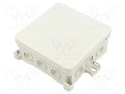 Enclosure: junction box; X: 100mm; Y: 40mm; Z: 100mm; IP54; grey