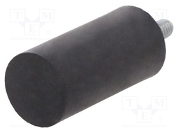 Vibroisolation foot; Ø: 15mm; H: 30mm; Shore hardness: 55±5; 210N