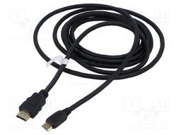 Cable; HDCP 2.2,HDMI 2.0; HDMI plug,mini HDMI plug; PVC; Len: 5m