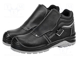 Boots; Size: 45; black; leather; slip,perforation,impact