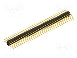 Connector: pin strips; pin header; male; PIN: 66; 2.54mm; SMT; 2x33