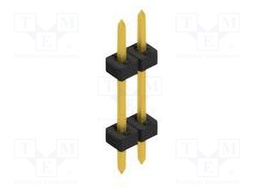 Connector: pin strips; pin header; male; PIN: 2; 2mm; THT; 1x2; 100V