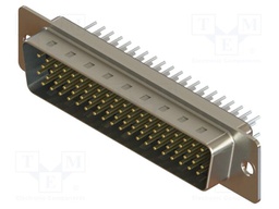 Connector: D-Sub HD; PIN: 78; socket; male; angled; THT; MHDD
