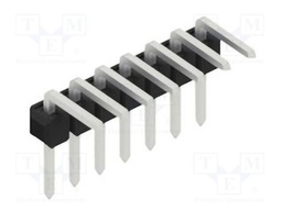 Connector: pin strips; pin header; male; PIN: 7; 2.54mm; THT; 1x7
