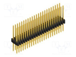 Connector: pin strips; pin header; male; PIN: 46; 1.27mm; THT; 2x23